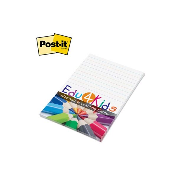 Post-it® Custom Printed 4" x 6" Adhesive Notes