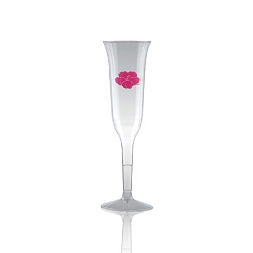 5 oz Clear Plastic Fluted Champagne Cup