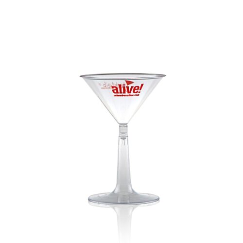 6 oz Clear Plastic Martini Cup