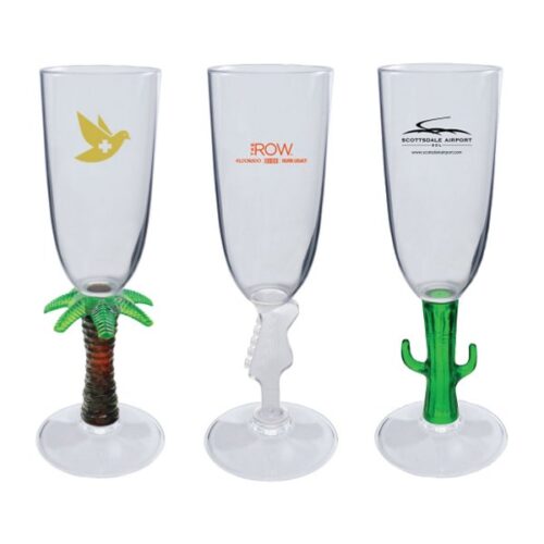 7 oz Plastic Classic Novelty Stem Champagne Flute