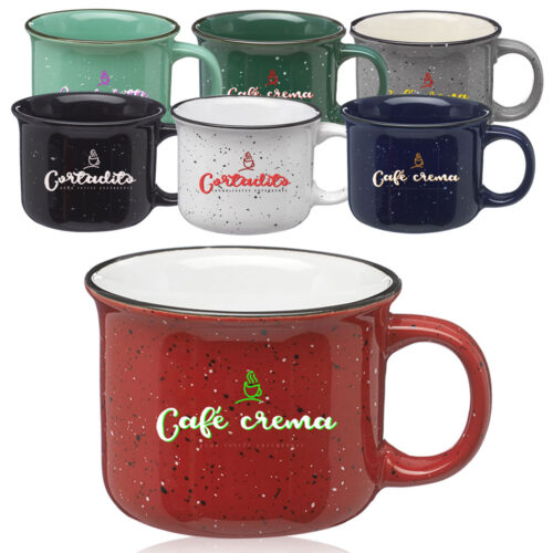 7.5 oz. Bijou Ceramic Campfire Coffee Mugs