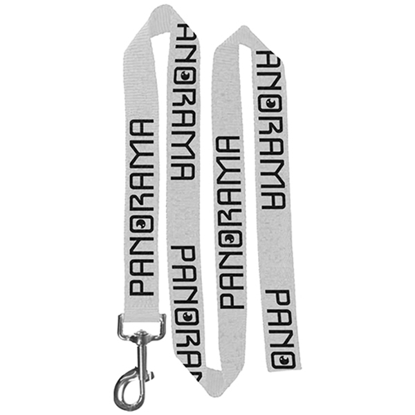72LPolyesterPetLeashwithMetalCarabiner-White