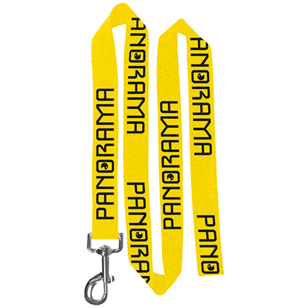 72LPolyesterPetLeashwithMetalCarabiner-Yellow