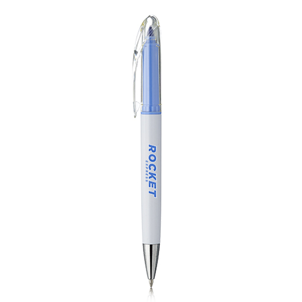 AppletonClickActionBallPointPenwithHighlighter-BLUE