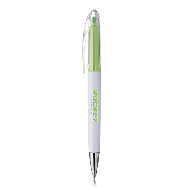 AppletonClickActionBallPointPenwithHighlighter-GREEN