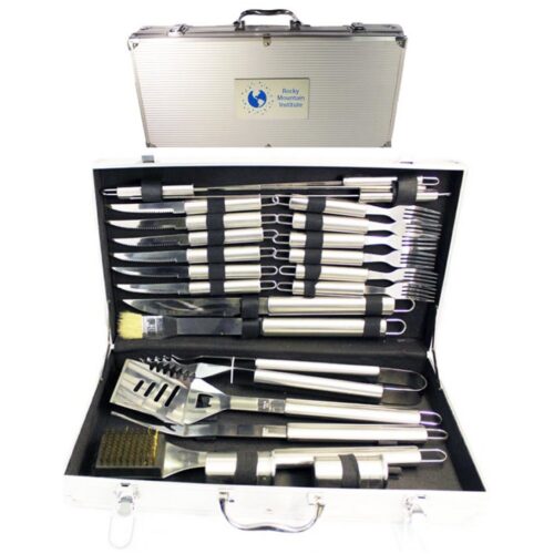 BBQ Grill 24 Piece Stainless Steel Case Set