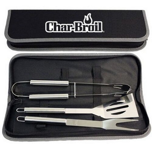 BBQ Grill 3 Piece Stainless Steel Zippered Set