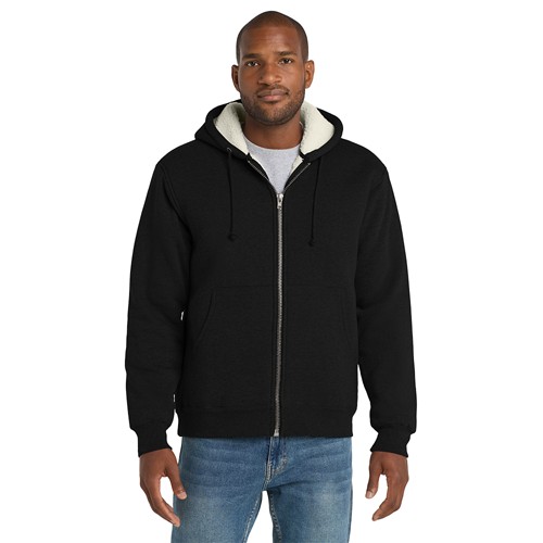 Cornerstone Heavyweight Sherpa-Lined Hooded Fleece Jacket