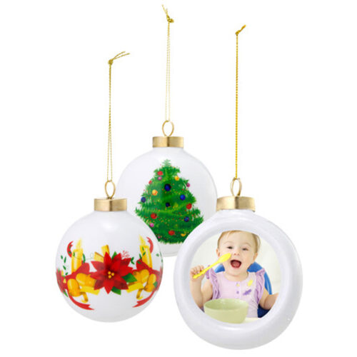 Ceramic Ball Christmas Tree Ornament
