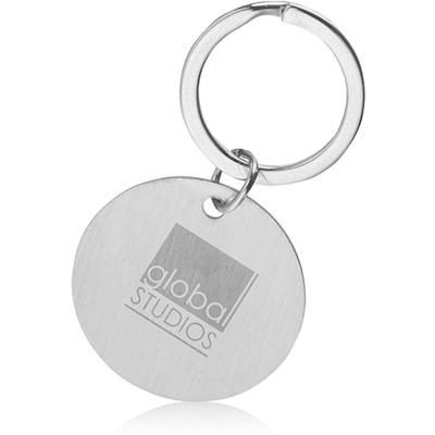 Chrome Round Keychains