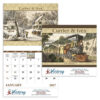 Currier & Ives 13 Month Stapled Calendar