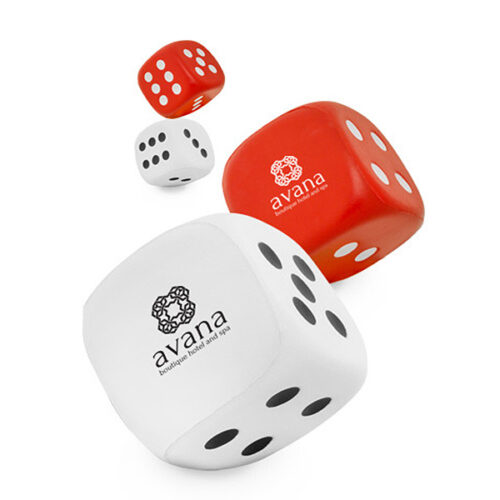 Dice Shaped Stress Balls