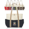 Dual Color Shoulder Tote Bags
