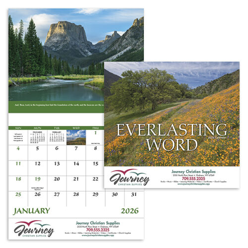 Everlasting Word 13 Month Stapled Calendar