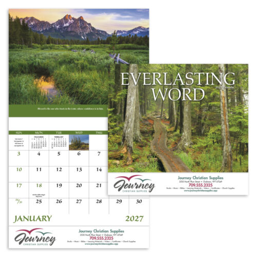 Everlasting Word 13 Month Stapled Calendar