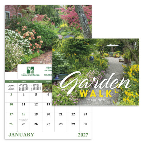 Garden Walk 13 Month Window Calendar