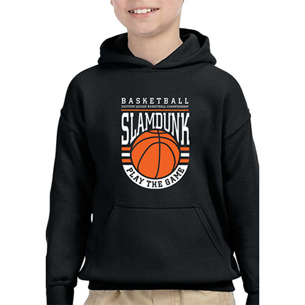 GildanHeavyBlendYouthHoodedSweatshirts-Black