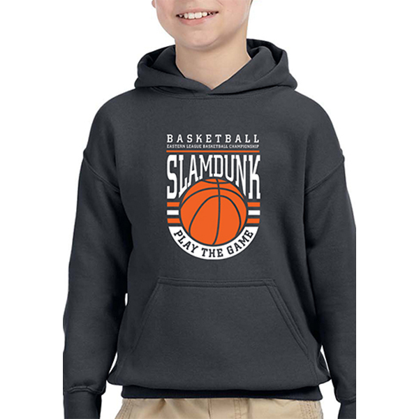GildanHeavyBlendYouthHoodedSweatshirts-Charcoal