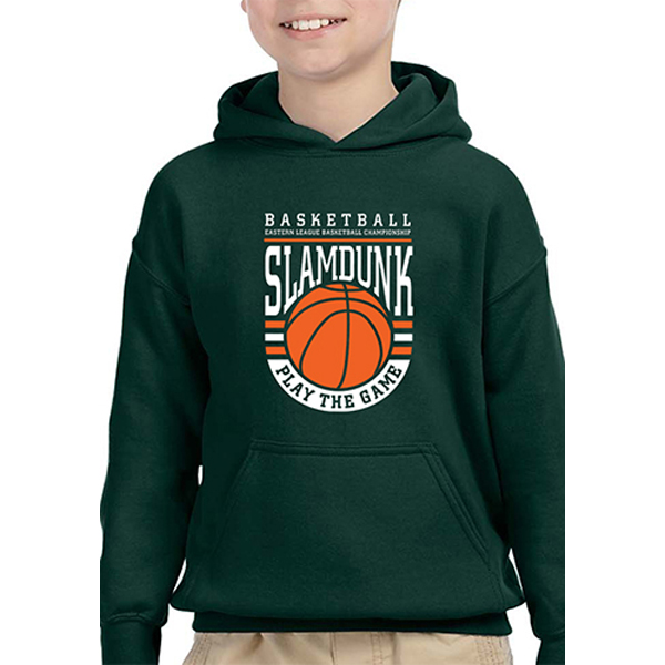 GildanHeavyBlendYouthHoodedSweatshirts-Forest