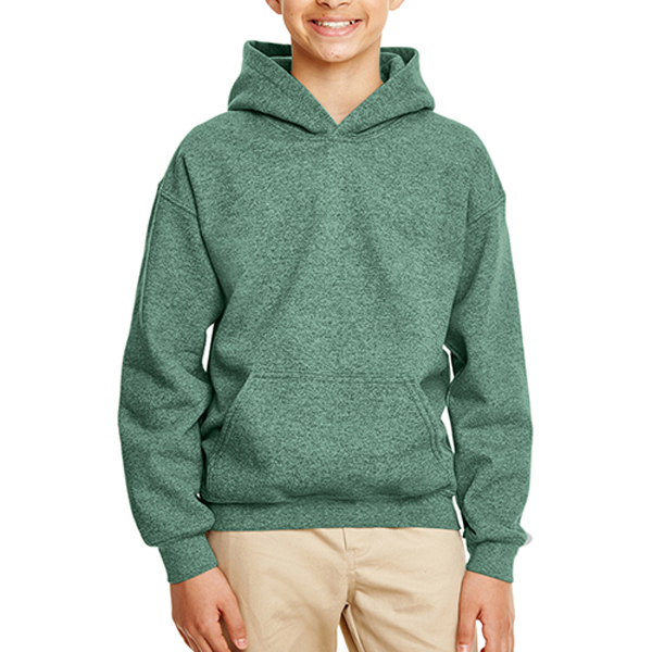 GildanHeavyBlendYouthHoodedSweatshirts-Heather