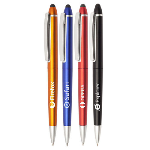 Gillette Twist Action Plastic Stylus Pens