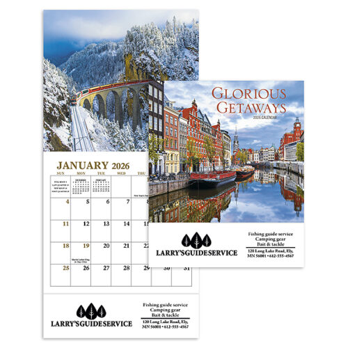 Glorious Getaways 12 Month Mini Calendar