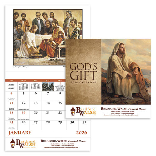 God's Gift 13 Month Stapled Calendar
