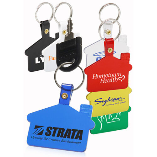 House Shaped Soft Key Tags