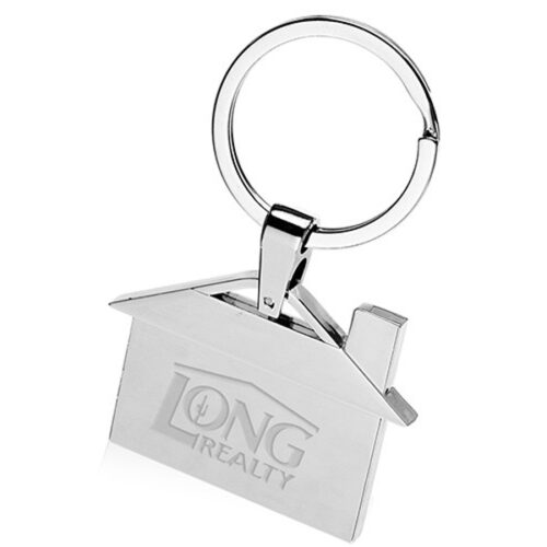 House Shaped Metal Keychains