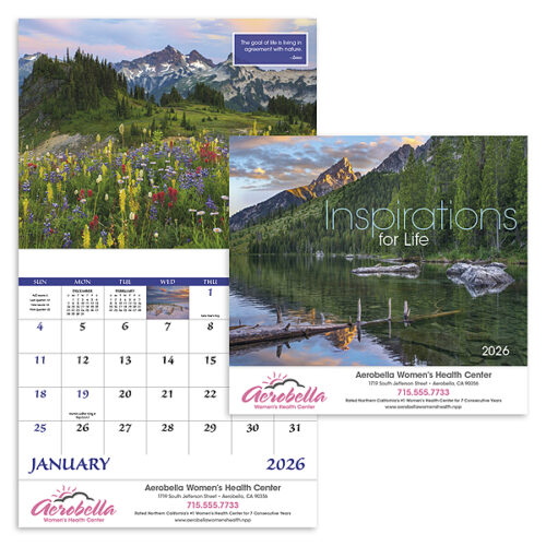 Inspirations for Life 13 Month Stapled Calendar