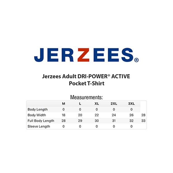 JerzeesAdultDRIPOWERACTIVEPocketShirts-Size