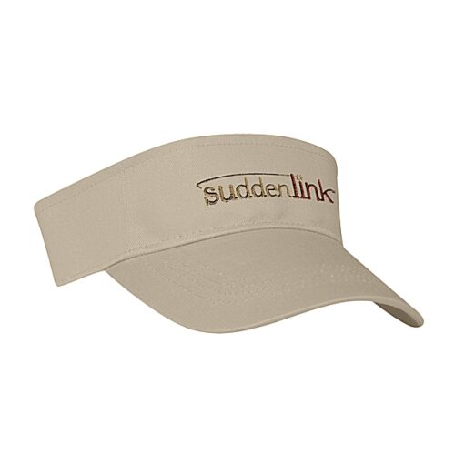 100% Cotton Twill Embroidered Visor