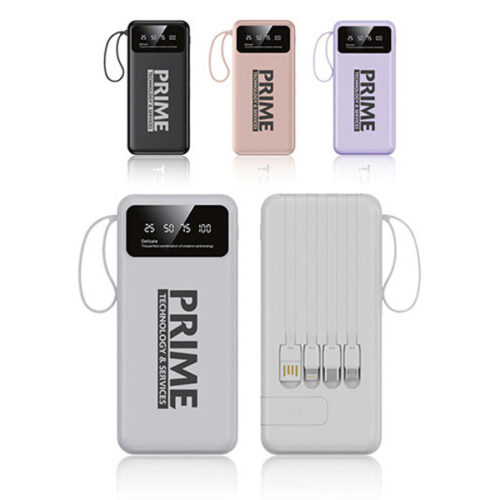 LED Display 8000 mAh Power Bank With Flashlight