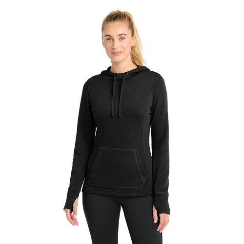 Sport-Tek Women'S Posicharge Tri-Blend Wicking Fleece Hooded Pullover