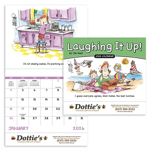 Laughing It Up 13 Month Stapled Calendar