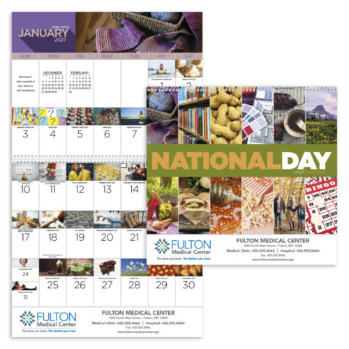 National Day 13 Month Spiral Calendar