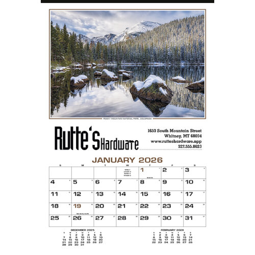 Our Beautiful America Executive Large Wall Calendar