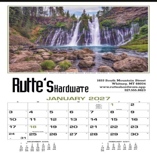 Our Beautiful America Executive Large Wall Calendar