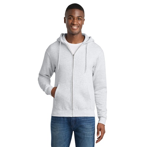 Port & Co Core Fleece Full-Zip Hooded Sweatshirt