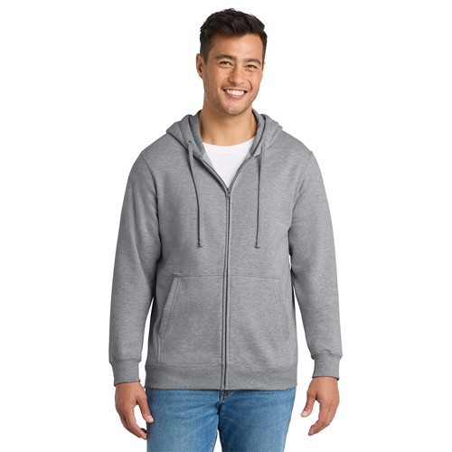 Port & Co Fan Favorite Fleece Full-Zip Hooded Sweatshirt