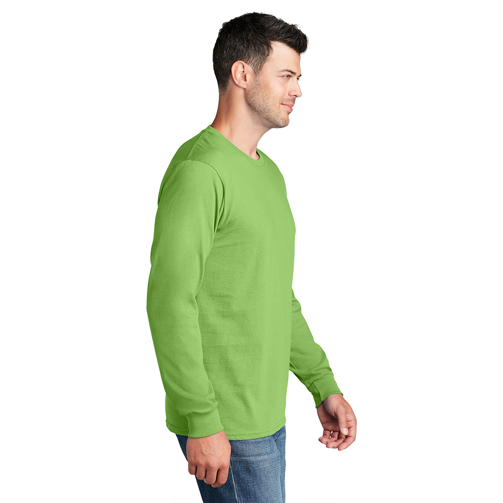 Port & Company Long Sleeve Cotton T-Shirts_Side-view