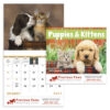 Puppies & Kittens 13 Month Stapled Calendar