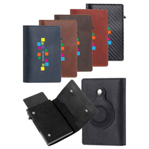 RFID Blocking Card Wallet with Airtag Pocket