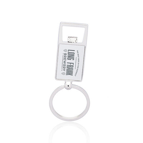 Reflection Metal Keychains with Bottle Opener