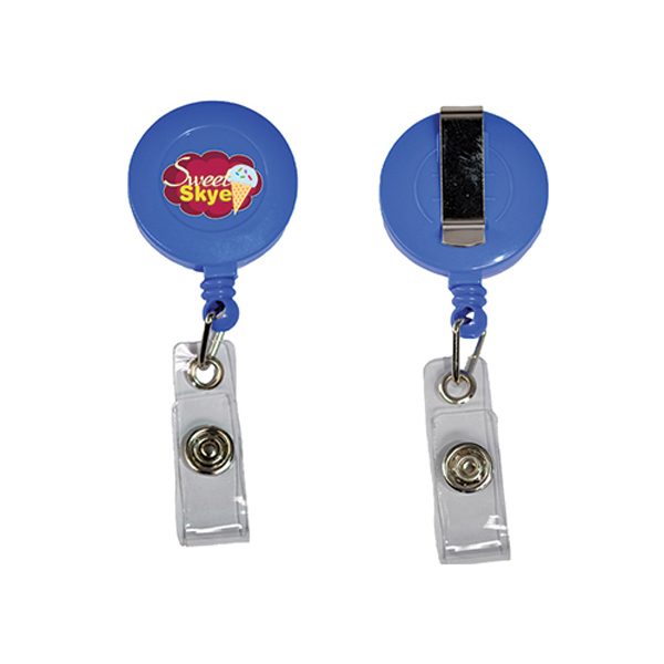 RetractableBadgeReelHolderwithBeltClip-RoyalBlue