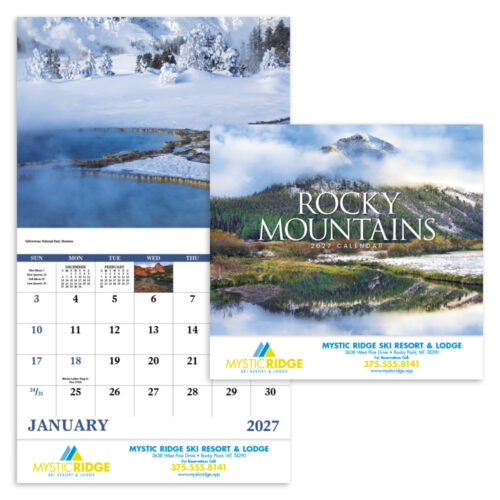 Rocky Mountains 13 Month Stapled Calendar