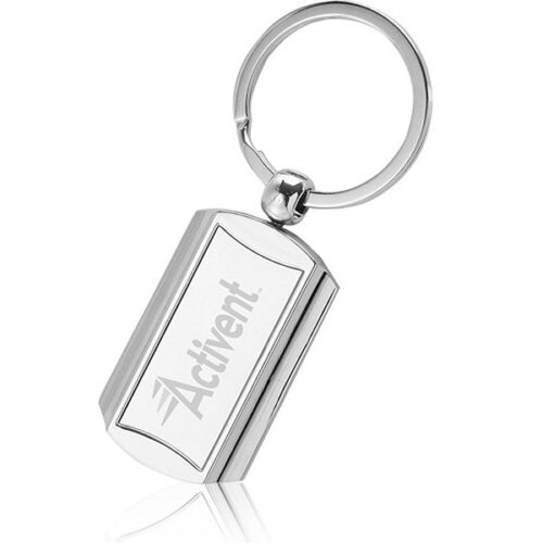 Rounded End Metal Keychains