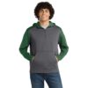 Graphite Heather Forest Green