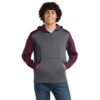 Graphite Heather Maroon