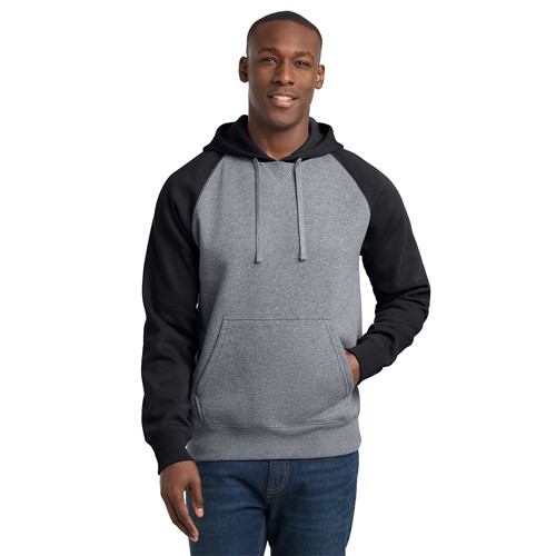 Sport-Tek Raglan Colorblock Pullover Hooded Sweatshirt